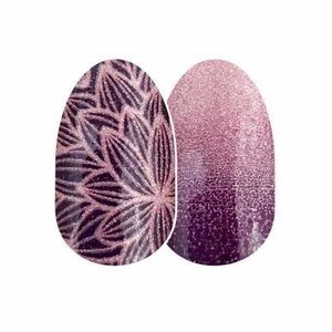 Color Street Rule of Plum Glitter Nail Polish Strips - Retired